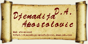 Đenadija Apostolović vizit kartica
